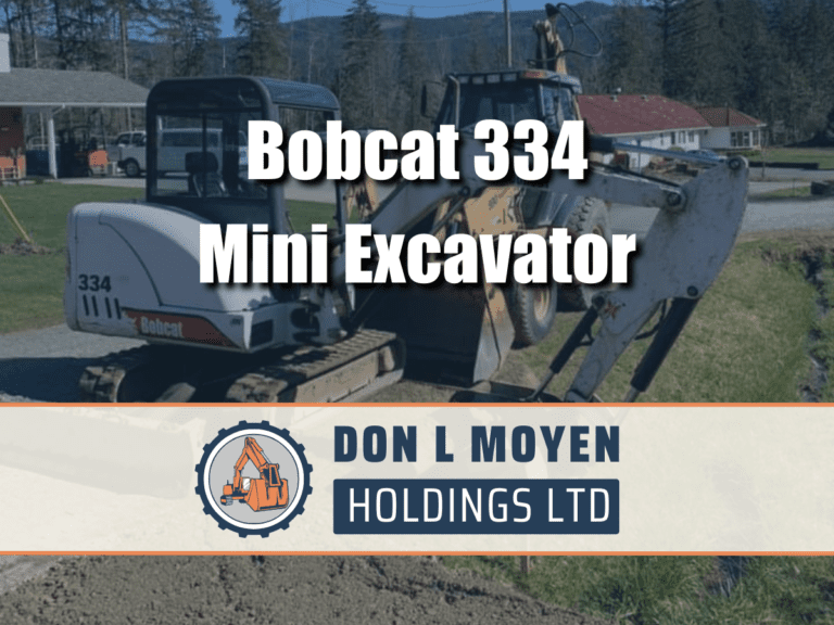 Bobcat 334 Mini Excavator